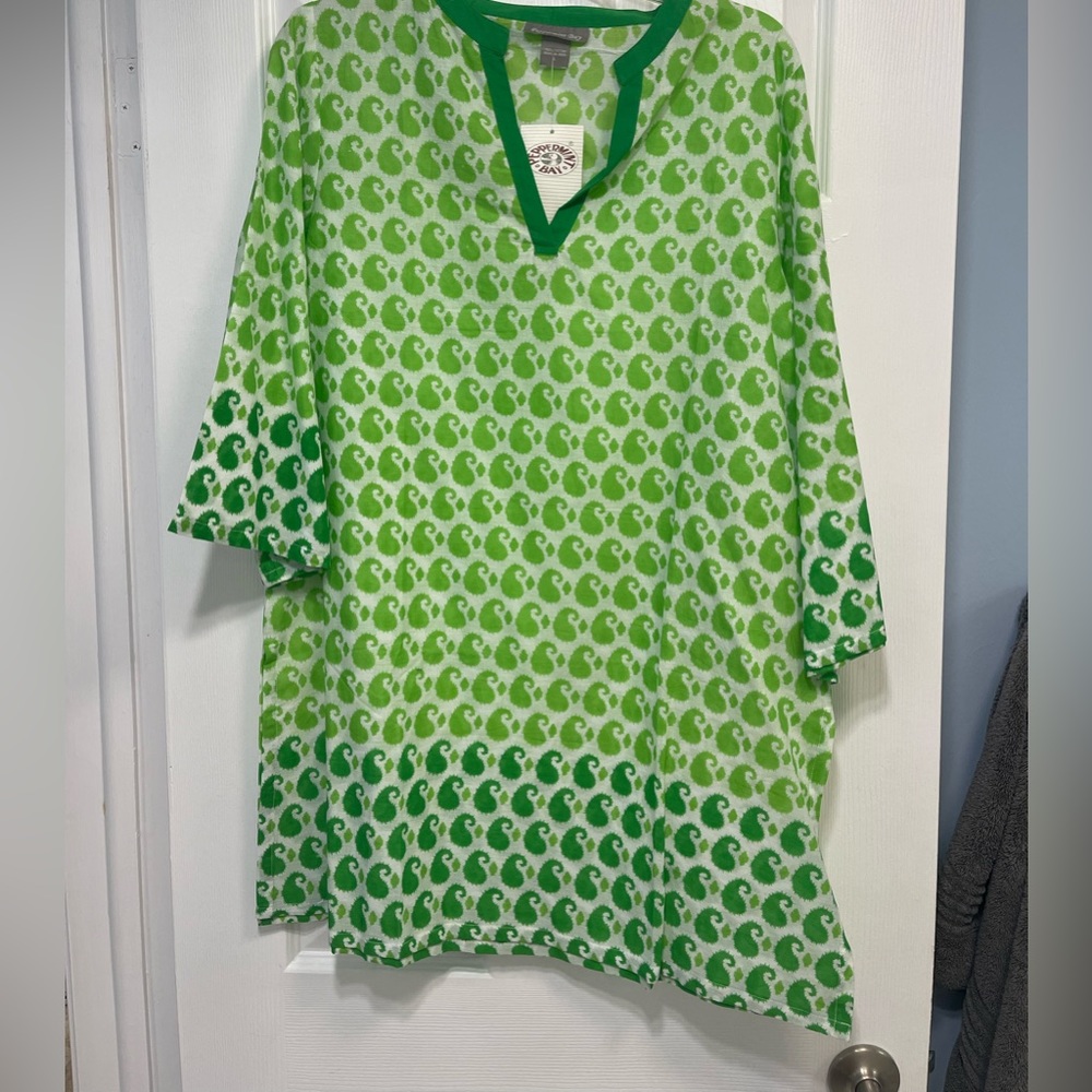 Peppermint Bay, cotton tunic, women’s L.